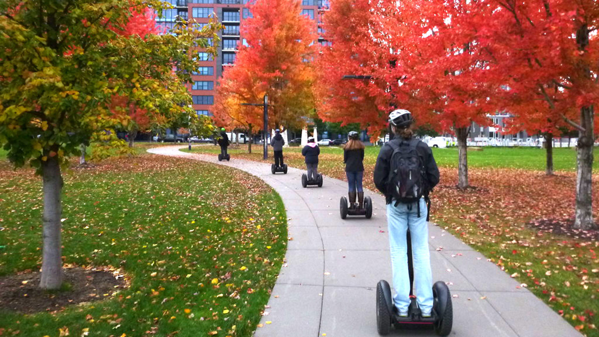 See Fall Colors on a Human On A Stick Segway Tour